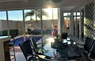 Casa em condomínio fechado com 3 quartos à venda na avenida santana, 1293, parque olívio franceschini, hortolândia, 261 m2 por r$ 2.500.000