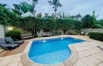 Casa em condomínio fechado com 4 quartos à venda na avenida professor adelar mates, 172, loteamento residencial barão do café, campinas, 374 m2 por r$ 2.600.000