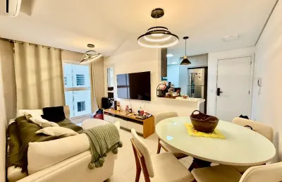 Apartamento mobiliado 2 quartos - aparecida - santos