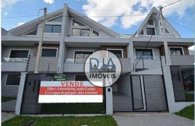 Sobrado com 4 dormitórios à venda, 223 m² por r$ 1.250.000,00 - boa vista - curitiba/pr