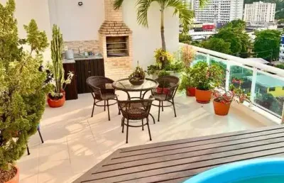 Cobertura à venda em rio de janeiro, freguesia (jacarepaguá), com 4 quartos, com 172 m²