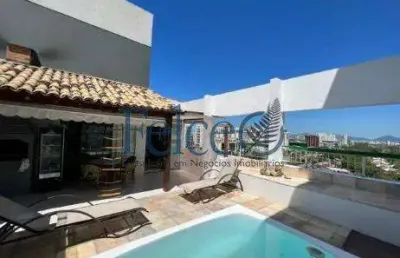Cobertura à venda em rio de janeiro, barra da tijuca, com 3 quartos, com 171 m²