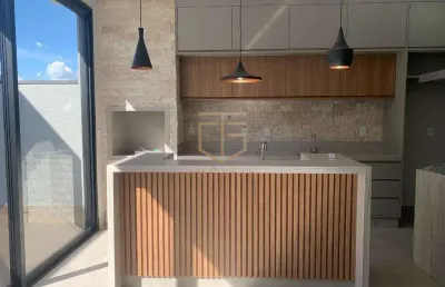 Casa à venda em paulínia, parque brasil 500, com 3 suítes, com 212.86 m², santorini residencial club