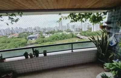 Beira rio da torre, 127m², vista livre, 4 quartos, 2 suítes,, 2 vagas