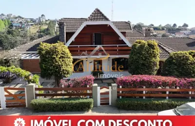 Oportunidade: abaixo do valor de mercado, casa das três lareiras em campos do jordão