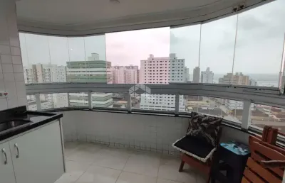 Apartamento a venda na praia grande no bairro ocian com 2 quartos, 1 suite e 1 vaga