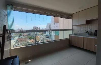 Apartamento a venda na praia grande, no bairro ocian com 2 quartos, 1 suíte, 2 vagas