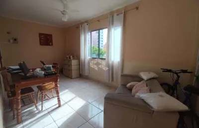 Apartamento a venda na praia grande, bairro tupi com 1 quarto e 1 vaga