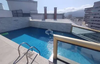 Apartamento a venda na praia grande, bairro caiçara,  com 1 quarto, 1 suite e 1 vaga