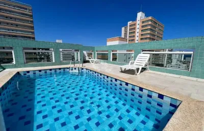 Apartamento a venda na praia grande, bairro boqueirão com 1 quarto e 1 vaga!