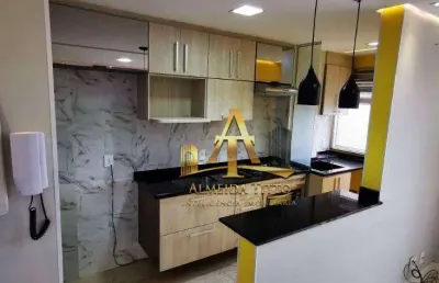 Apartamento com 2 dormitórios à venda, 47 m² por r$ 229.000,00 - jardim ísis - cotia/sp