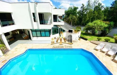 Casa com 4 dormitórios, 800 m² - venda por r$ 6.550.000,00 ou aluguel por r$ 38.800,00/mês - residencial dez (alphaville) - santana de parnaíba/sp