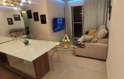 Apartamento com 2 dormitórios à venda, 52 m² - condomínio marselha - jandira - são paulo