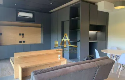 Apartamento com 1 dormitório à venda, 50 m² - trix tamboré - santana de parnaíba/são paulo.