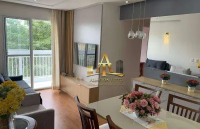 Apartamento com 2 dormitórios à venda, 51 m² por r$ 365.000,00 - parque das iglesias - jandira/sp