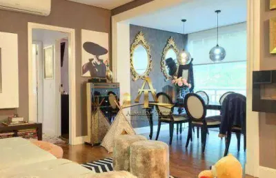 Apartamento 100% mobiliado com 2 dormitórios, 72 m² - venda por r$ 940.000 ou aluguel por r$ 7.600/mês - reserva alpha sítio - santana de parnaíba/sp