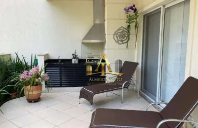 Apartamento garden à venda no condomínio jardins de tamboré - alphaville - santa na de parnaíba-sp