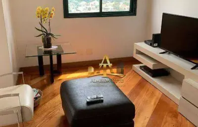 Apartamento   venda com 2 suítes sala ampliada , tudo mobiliado,  94 m² de área útil  por r$ 1.197.000 - alphaville industrial - barueri - são paulo
