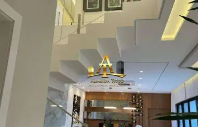 Casa com 5 suítes para alugar, toda decorada e mobiliada 500 m²  de área útil- alphaville - santana de parnaíba- são paulo
