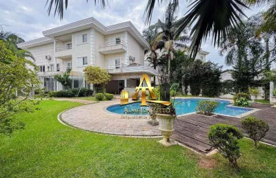 Casa com 4 dormitórios à venda, 555 m² por r$ 6.490.000 - residencial tamboré 1 - alphaville - barueri/sp