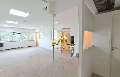 Sala para locação com 114 m² por r$ 7.557/mês - edifício araguaia plaza em alphavile - barueri/sp.