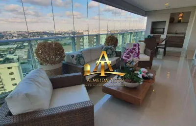 Apartamento com 3 suítes para alugar, 212 m² por r$ 22.350/mês - alphaville industrial - barueri -são paulo