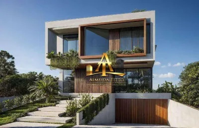 Casa com 4 suítes à venda, 530 m² por r$ 16.000.000 - alphaville - santana de parnaíba/sp