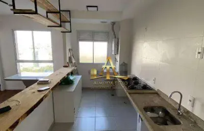 Apartamento com 1 dormitório para alugar, 42 m² por r$ 2.929,17/mês - jardim tupanci - barueri/sp