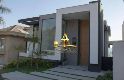 Casa com 4 dormitórios à venda, 555 m² por r$ 11.900.000 - residencial tambore iii - santana de parnaíba/sp