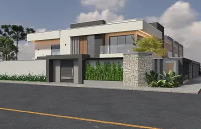 Excelente casa de alto padrão, acabamento fino, projeto único na cidade!!