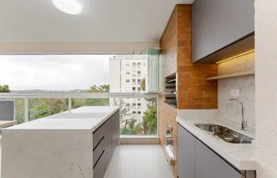 Apartamento pronto para morar, 3 quartos, 106,34m² alto padrão condomínio clube no bacacheri