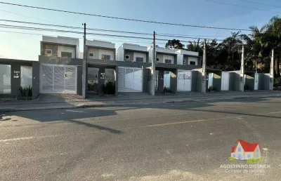 Sobrados geminados c/otimo padrao c/03 quartos c/suite+03 vagas de garagens+ espaco de terreno+area c/churrasqueira no bom retiro!