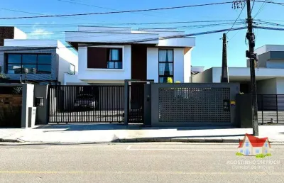 Imperdivel! sobrado moderno c/alto padrao c/suite master + moveis planejados + piscina + lareira no bairro aventureiro!