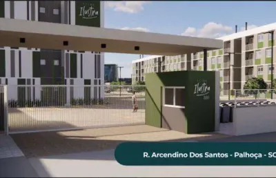 Apartamento para venda em palhoça, são sebastião, 2 dormitórios, 1 banheiro, 1 vaga