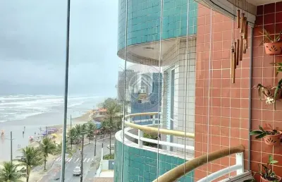 Edifício maison badezir - apartamento frente mar à venda – vera cruz, mongaguá/sp