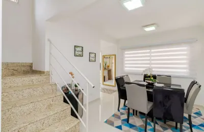 Santa felicidade, sobrado em condomínio, espaço gourmet, 3 quartos sendo 1 suíte, r$878.000,000