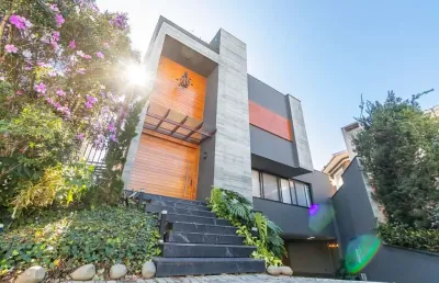 Casa em condomínio  4 suítes, 5 vagas. lazer completo  à venda por r$ 4.500.000 - campo comprido - curitiba/pr