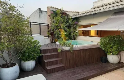 Cobertura com 3 quartos para alugar na rua general ivan raposo, 650, barra da tijuca, rio de janeiro por r$ 15.000