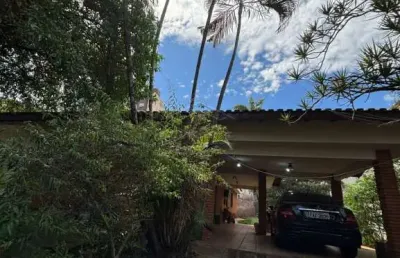 Linda casa arborizada com 3 dormitórios, piscina e canil