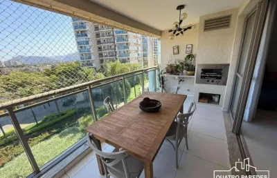 Quatro paredes vende: sofisticação e exclusividade no santa mônica jardins – barra da tijuca 4 suítes c/ varanda + dep
