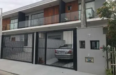 Sobrado geminado no saguaçú com 2 quartos para venda, 69 m²