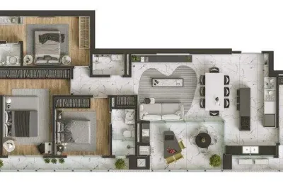 Apartamento no américa com 3 quartos para venda, 143 m²