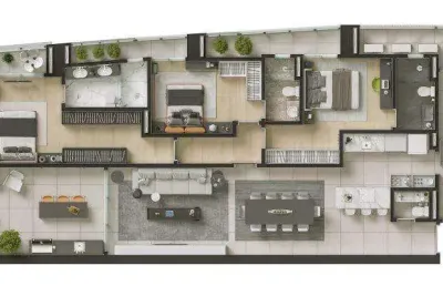 Apartamento no américa com 3 quartos para venda, 167 m²