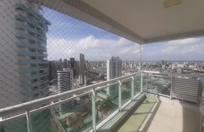 Loft mobiliado em andar altíssimo, com vista deslumbrante e parcial para a baía. apartamento de alto padrão, equipado com móveis, eletrodomésticos e utensílios novos e de qualidade