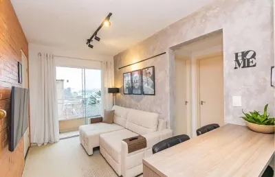 Apartamento com 3 quartos, 1 vaga coberta, semi mobiliado, cruzeiro, são josé dos pinhais r$ 270mil