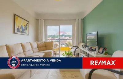 Apartamento reformado com 108 metros no aquarios em vinhedo com 3 quartos e vista incrivel.