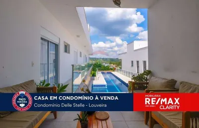 Casa à venda no condominio delle stelle em louveira / sp com 4 quartos.