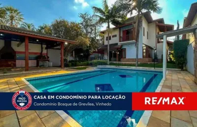 Casa para locação - condomínio bosque de grevílea - vinhedo, sp