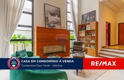 Vende-se casa com 5 suítes, escritório, gourmet completo  - condomínio ouro verde - valinhos