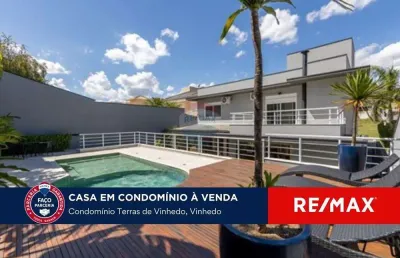 Casa com 4 suítes a venda no condomínio terras de vinhedo - vinhedo/sp
